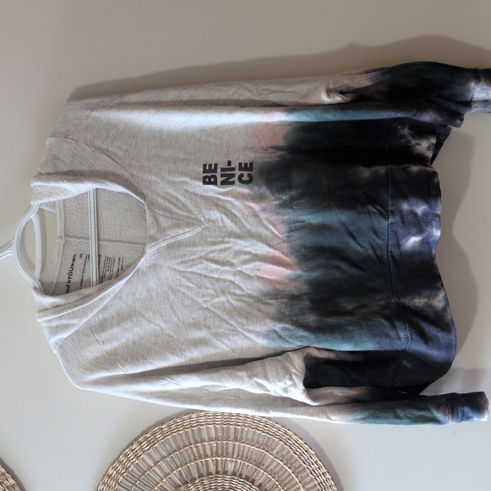 good hYOUman Gina Hoodie Be Nice Tie Dye size XS